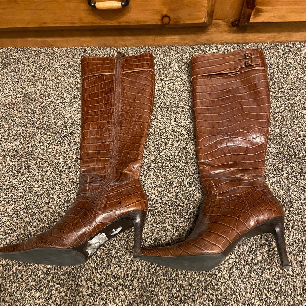 Ralph Lauren Snake skin boots